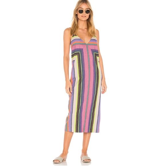 Mara Hoffman Dresses & Skirts - Mara Hoffman Georgia Rainbow Striped Dress Sz S